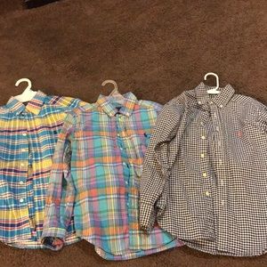 Bundle of Boys Long Sleeve Button down Polos